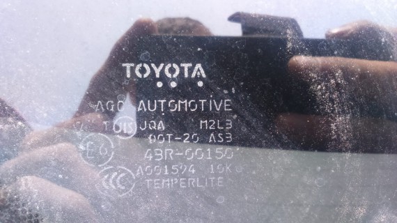 Стекло двери багажника TOYOTA HARRIER OEM 68105-48280, 68105-48290, 68105-48300, 68105-48310, 68105-48200 GSU31 2008